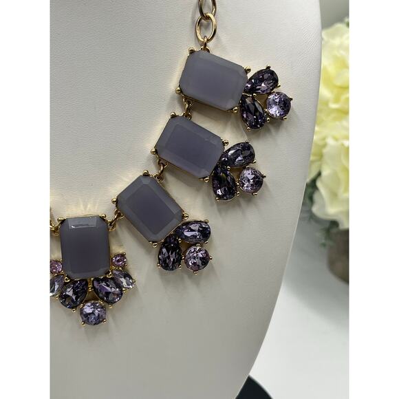 Kate‎ Spade Daylight Jewels Collar Pale Lilac Lavender Purple Gems Necklace - Picture 3 of 12